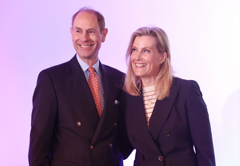 Prince Edward and Duchess Sophie smiling