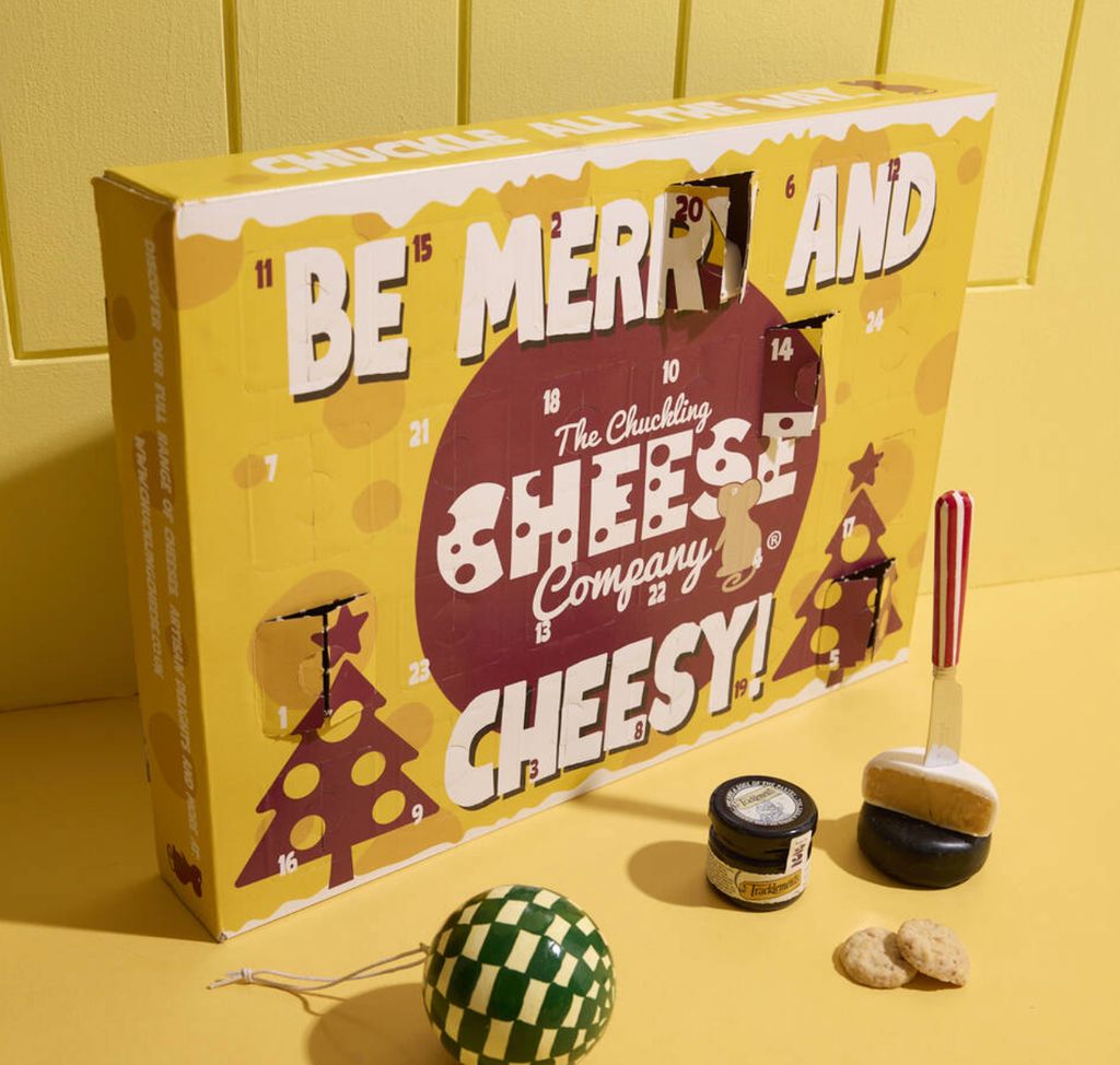 Advent Calendar With Cheese, Chutney, And Biscuits