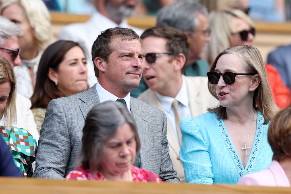 Bear Grylls sits in the Royal Box