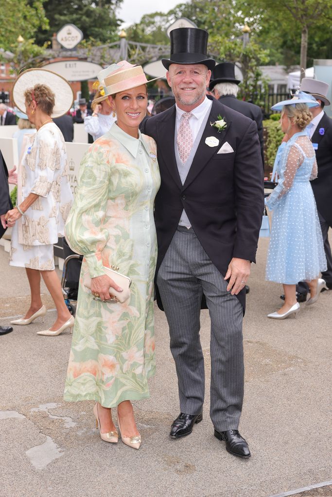Zara Tindall and Mike Tindall attend day one of Royal Ascot 2023 at Ascot Racecourse