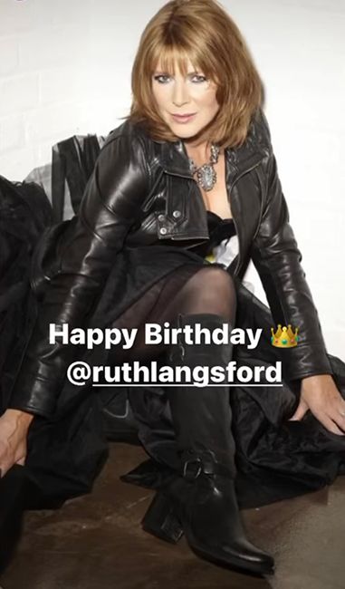 ruth lansford throwback photo instagram wearing leather 