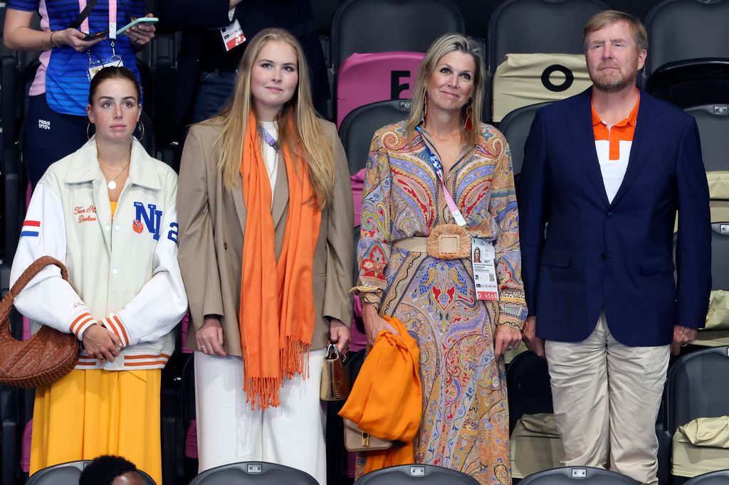 Princess Alexia with her family at Paris La Defense Arena