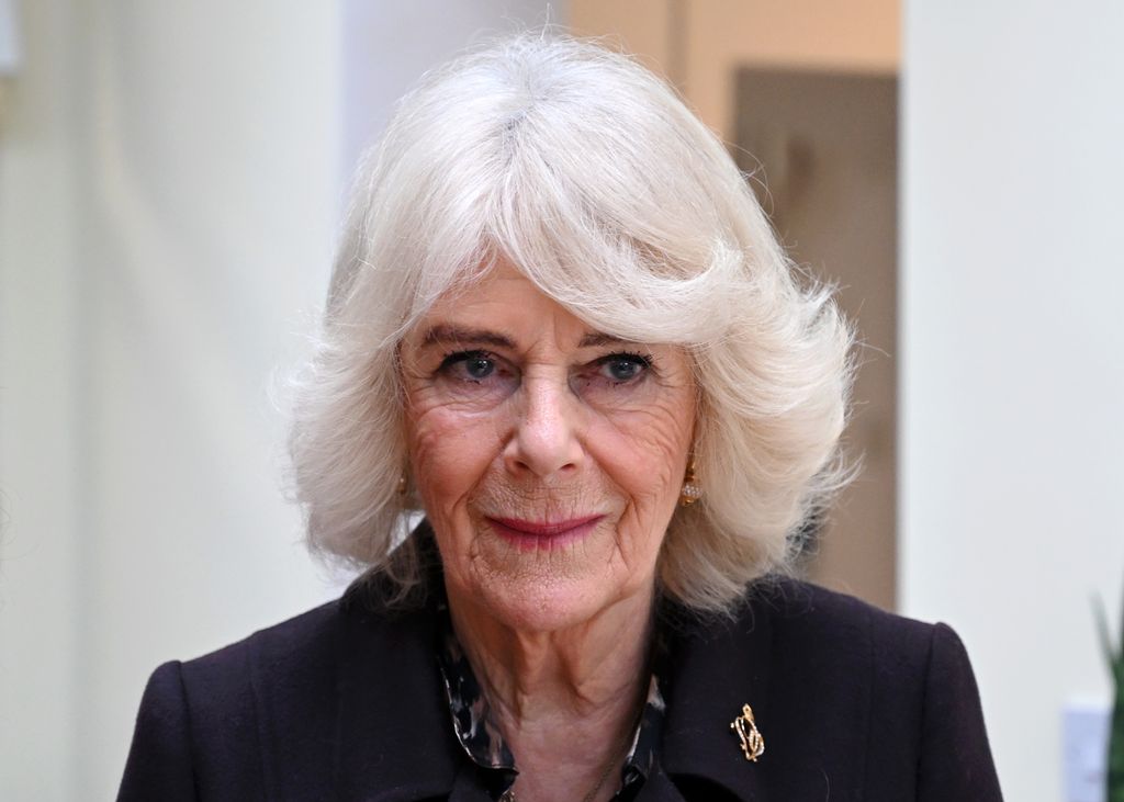Queen Camilla at the Asian Women's Resource Centre in 2025