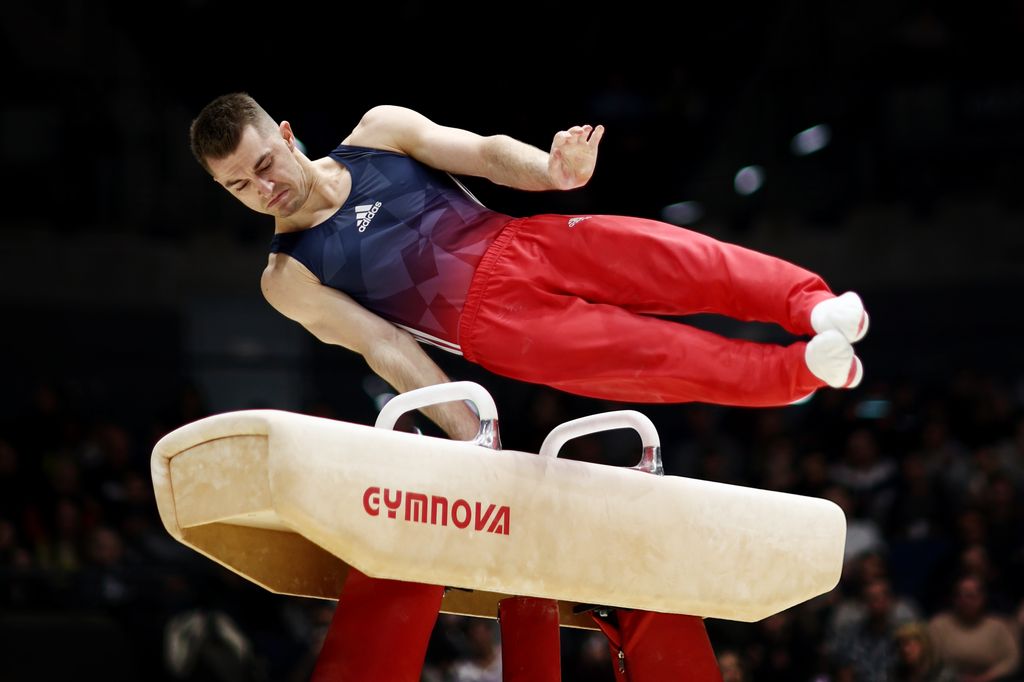 The gymnast is hoping to defend his pommel horse title at the 2024 Paris Olympics