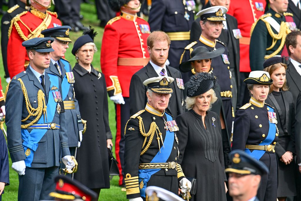 Harry was last pictured publicly with his family at Queen Elizabeth II's state funeral last September