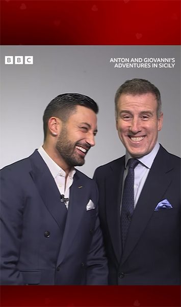 Giovanni Pernice and Anton Du Beke laughing