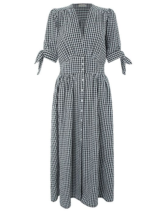 Monsoon’s sell-out gingham dress is back in stock – with a brand new ...