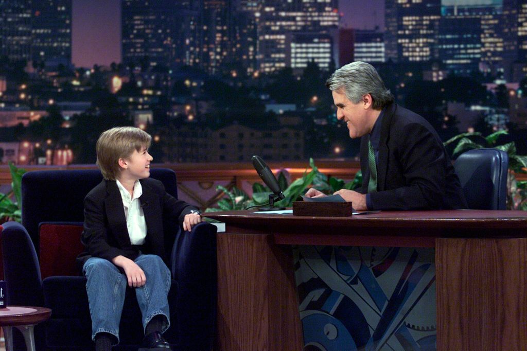 Haley Joel Osment during an interview with host Jay Leno on March 17, 2000 