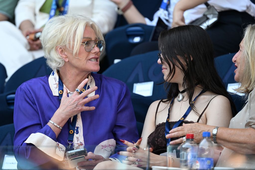 Deborra-Lee sported an evil eye ring at the tennis competition