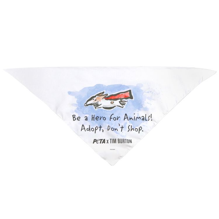 PETA x Tim Burton dog bandana
