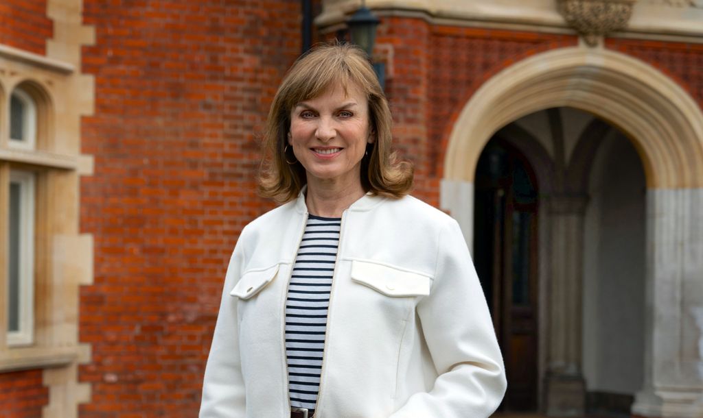female tv presenter smiling