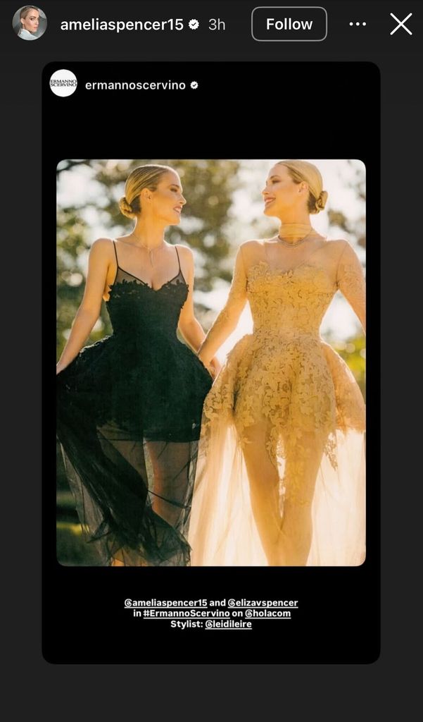 The twins looked stunning in their ballerina Ermanno Scervino gowns