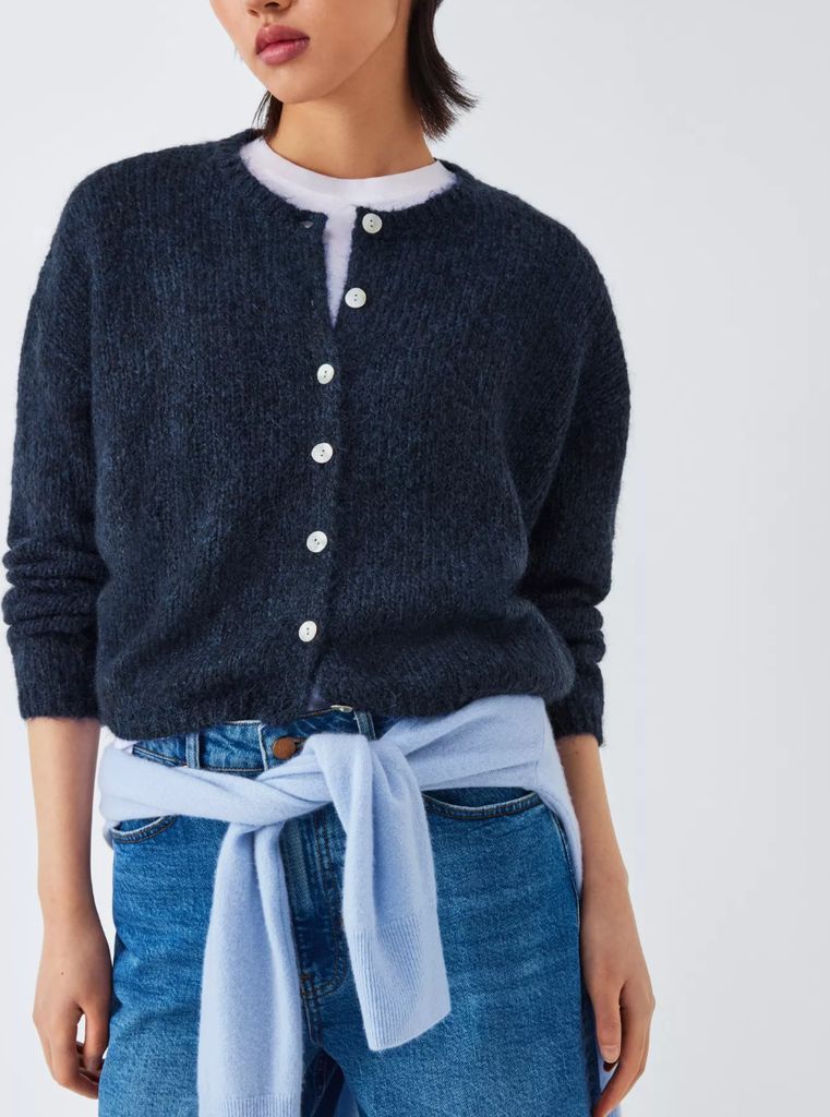 john lewis navy cardigan