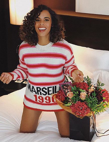 rochelle humes striped jumper instagram