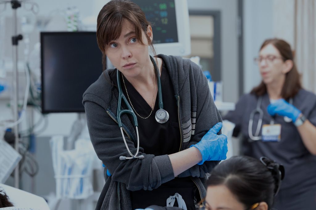 Fiona Dourif as Dr McKay in a still from The Pitt (Warrick Page/HBOMAX)