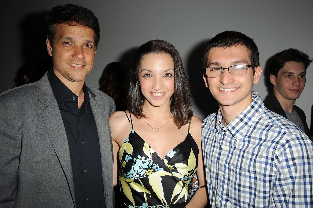 Ralph Macchio, Julia Macchio and Daniel Macchio attend "Lost Cat Corona" wrap party at Highlight Studios on June 6, 2015 in New York City