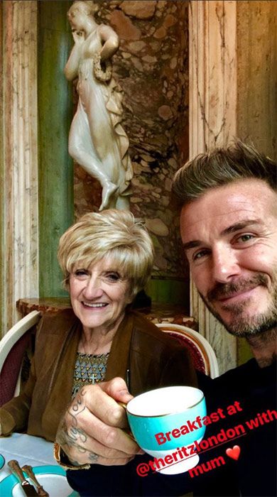 David Beckham mum The Ritz