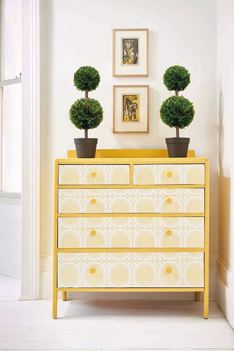 annie sloan decoupage chest of drawers