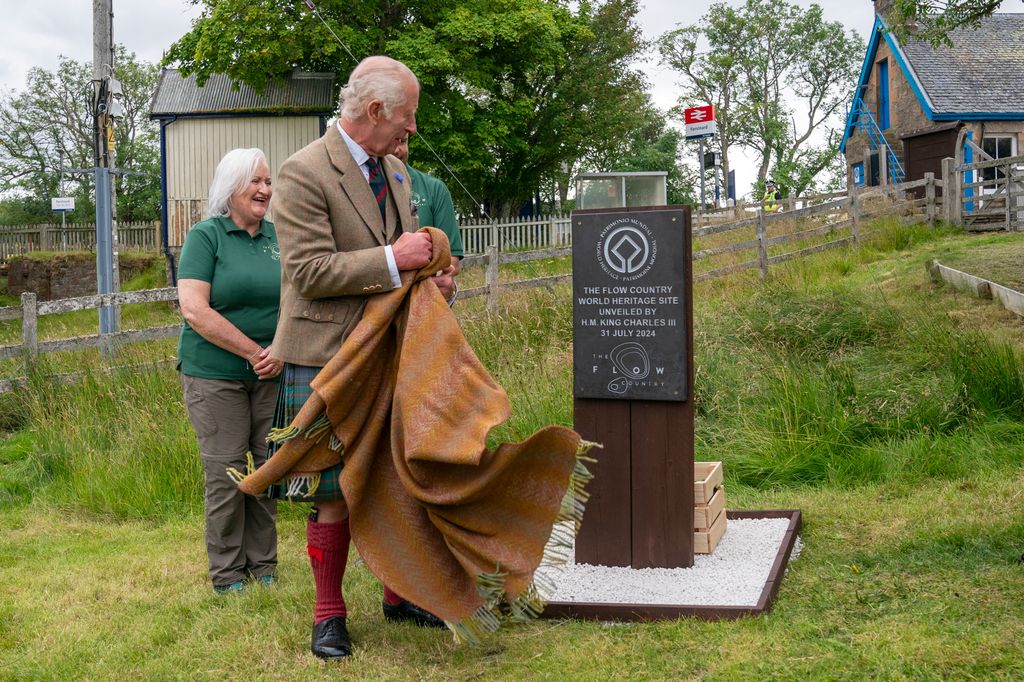 1: King Charles III unveils the Flow Country World Heritage Site plaque