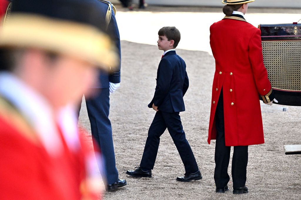 Prince Louis suited for Trooping