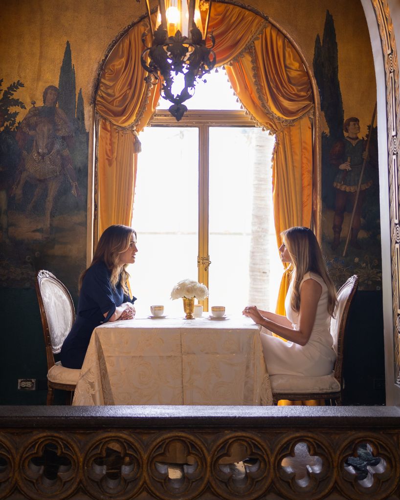 The clip was filmed during Rania and Melania's reunion in Palm Beach in January 2025