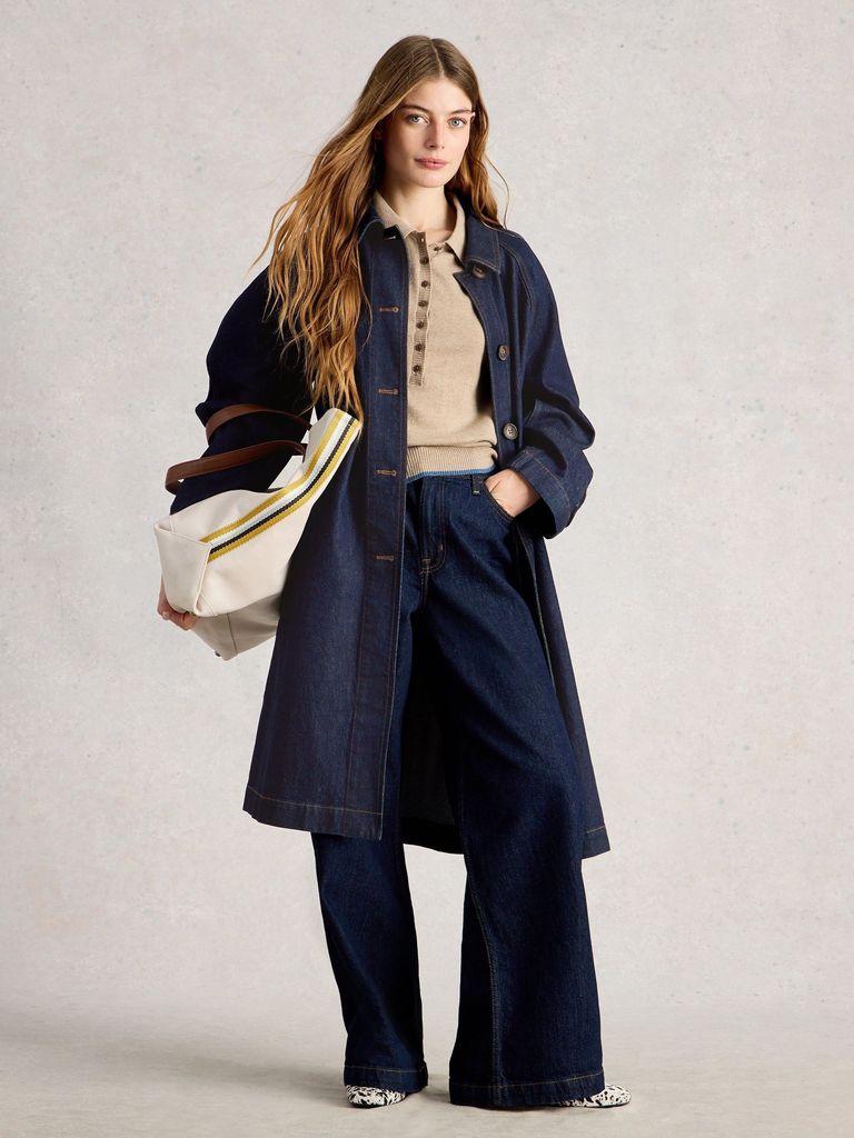 Denim Trench Coat
