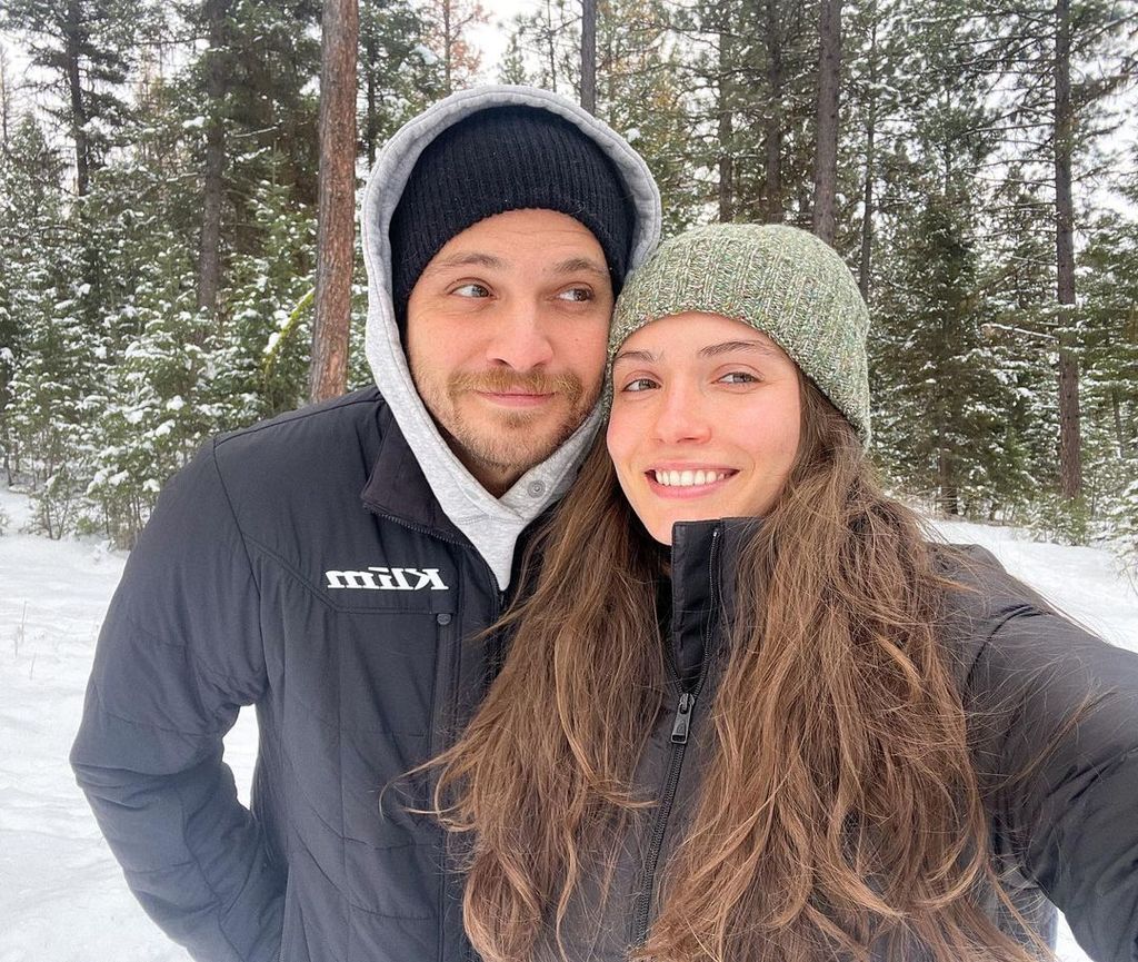 Luke Grimes and wife