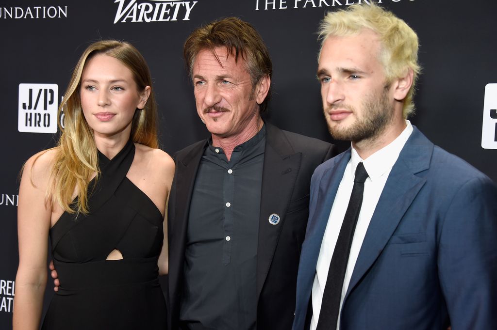 Actress/model Dylan Penn, co-host Sean Penn, and actor Hopper Penn attend the 6th Annual Sean Penn & Friends HAITI RISING Gala Benefiting J/P Haitian Relief Organizationat Montage Hotel on January 7, 2017 in Beverly Hills, California