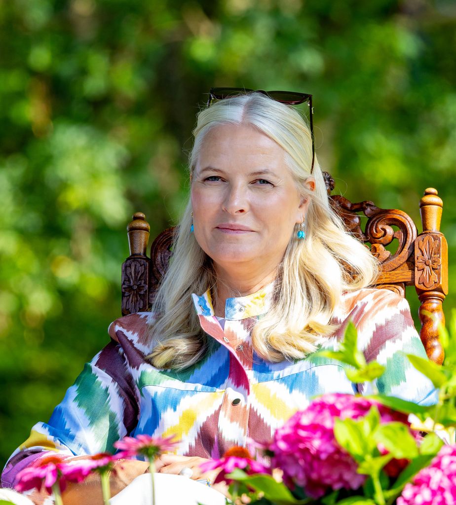 Crown Princess Mette Marit of Norway at Gamlehaugen in Bergen