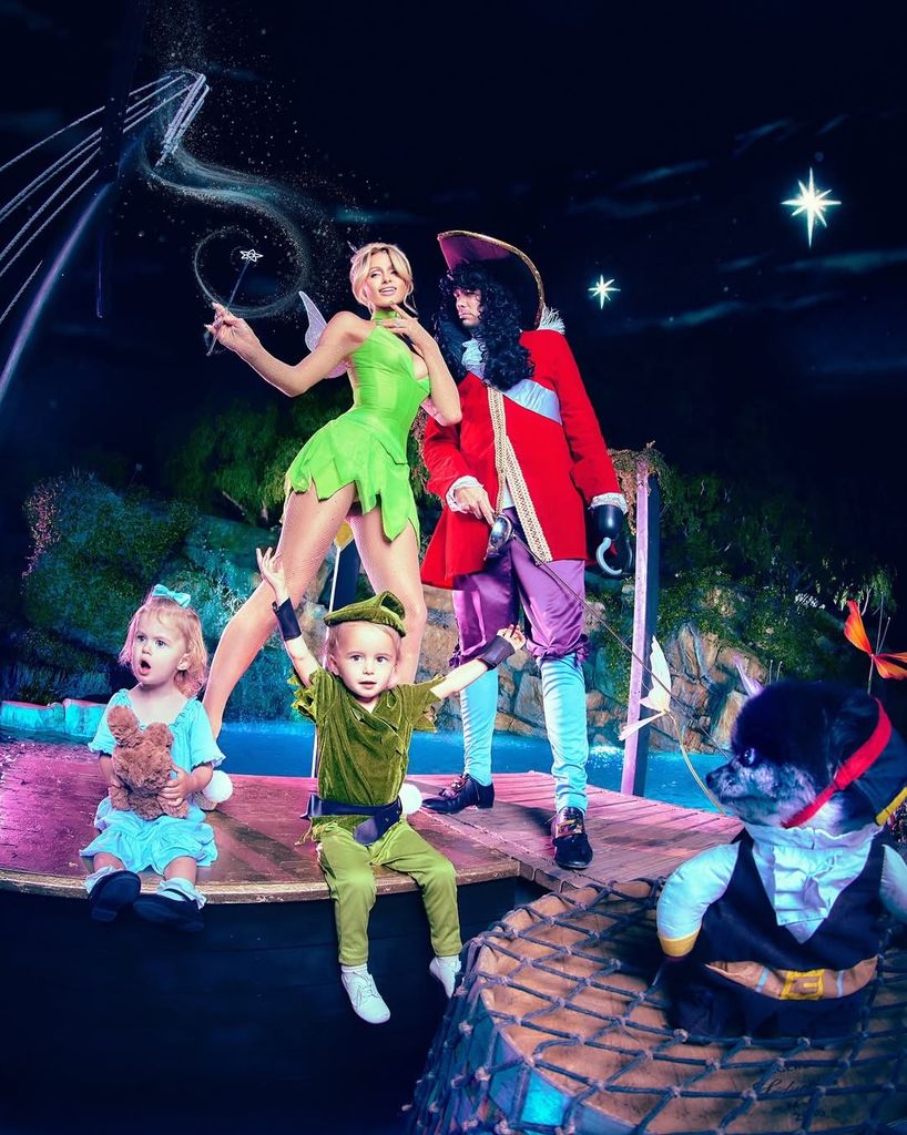 Paris Hilton and husband Carter Reum as Tinkerbell and Captain Hook for Halloween 