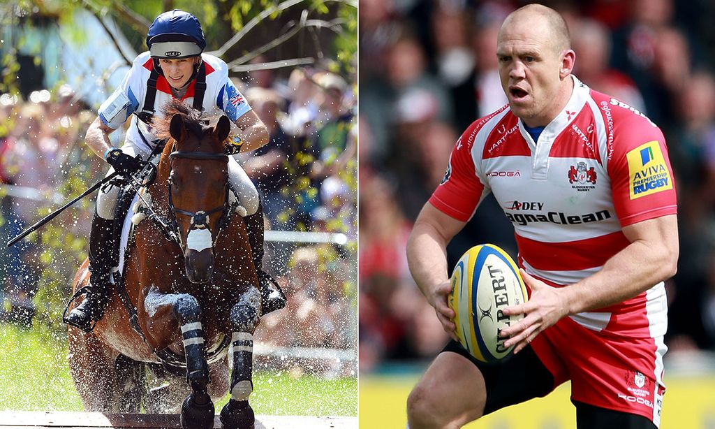 Zara Tindall competes in eventing while Mike Tindall plays rugby