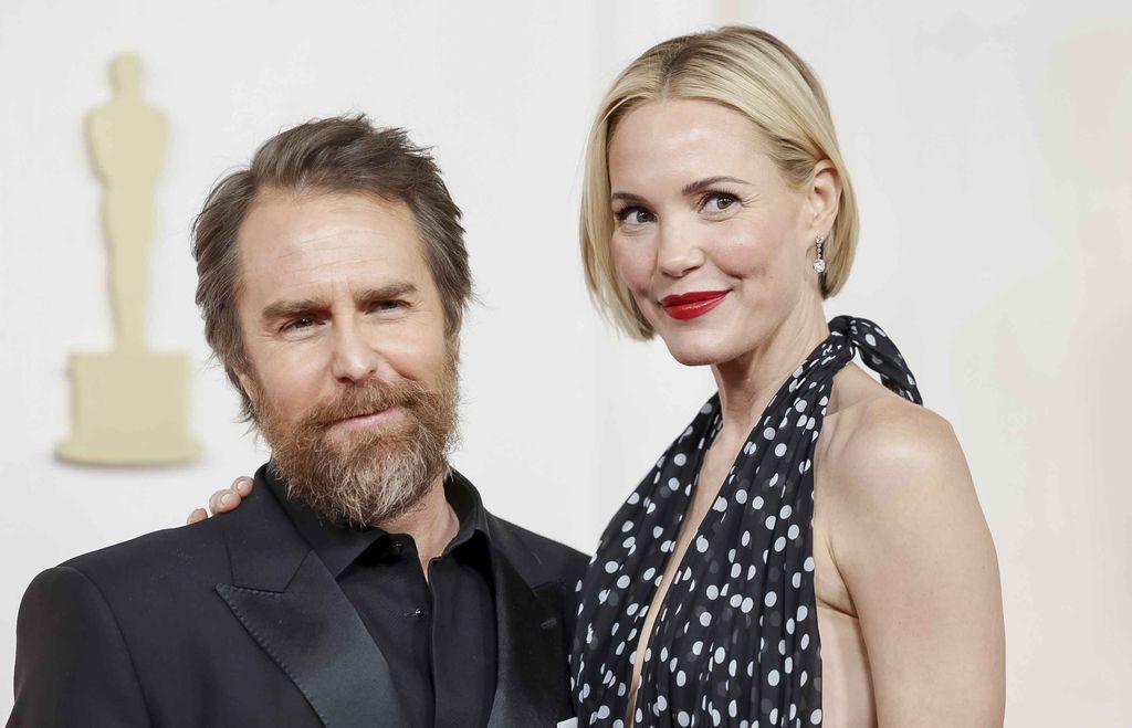 Leslie Bibb and husband Sam Rockwell