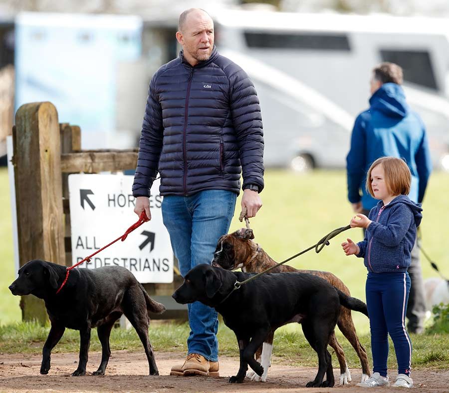 mike tindall pet dogs