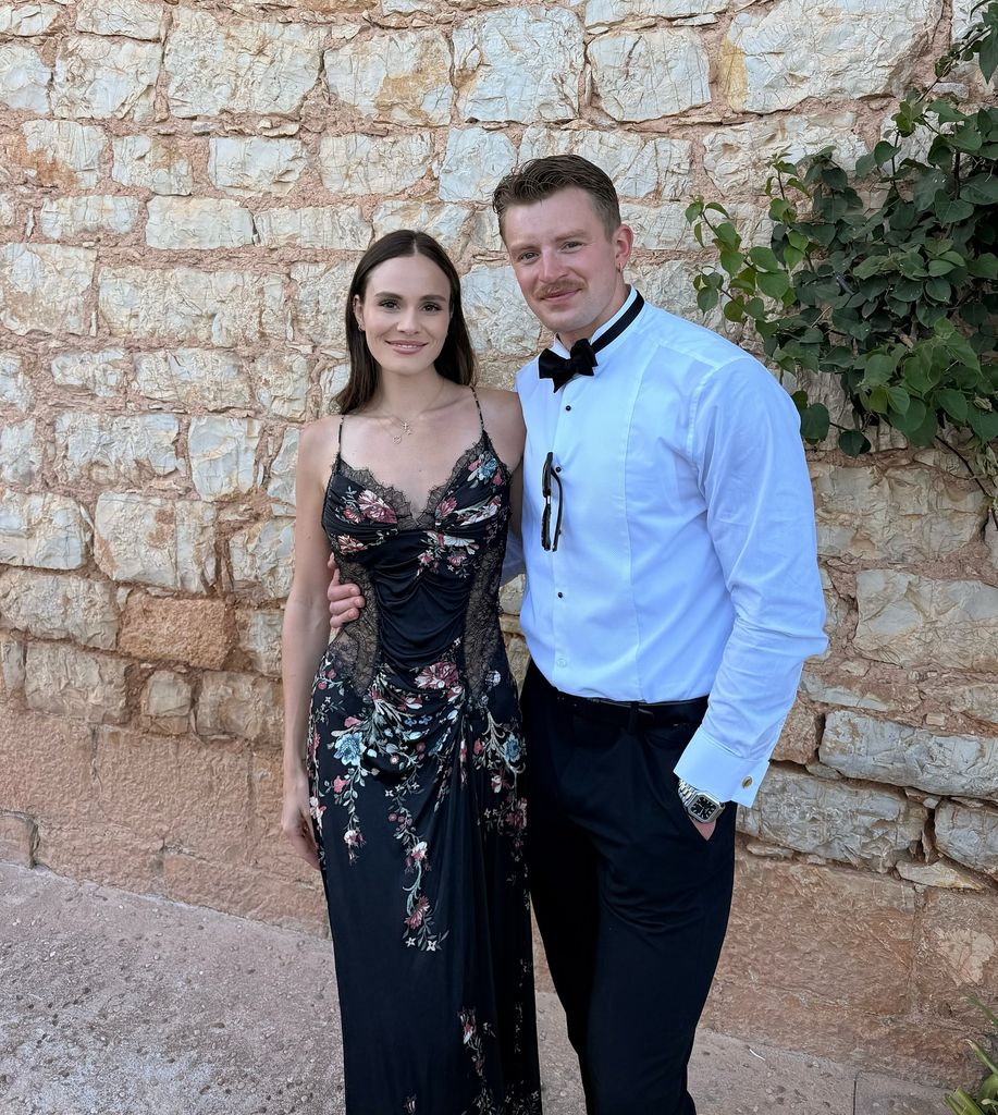 Holly Ramsay pictured with Adam Peaty at wedding