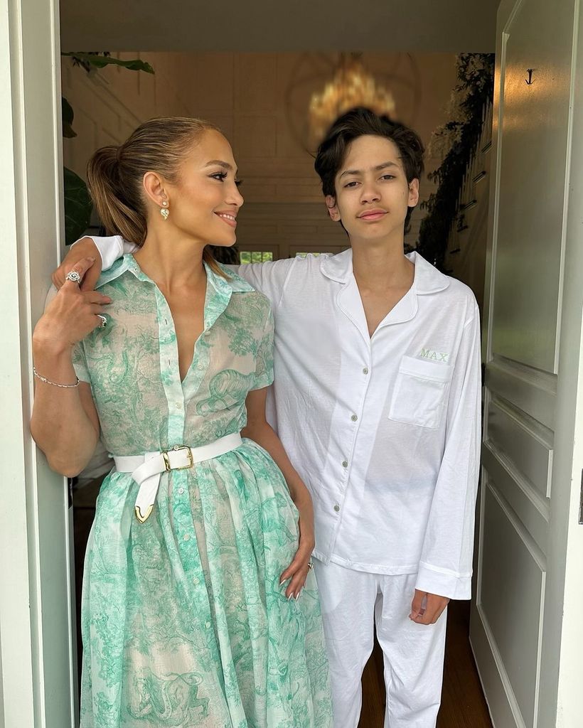 Jennifer's son Max is now taller than her