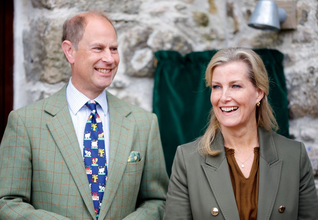 Prince Edward and Sophie smiling 