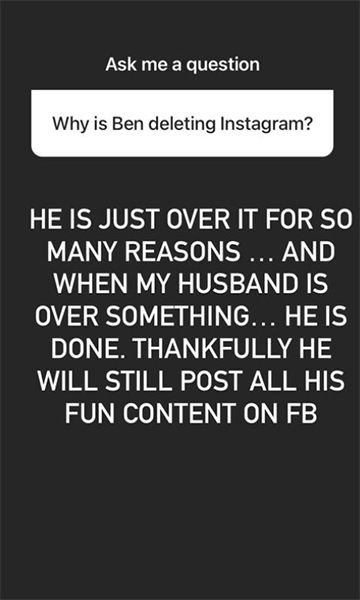 ginger zee husband quits instagram