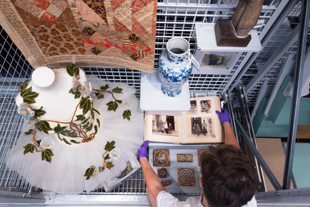 Overview shot of Princess Kate's Makers and Creators display