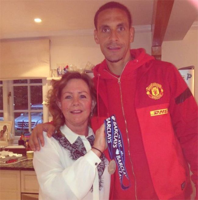 rio ferdinand and mother janice on instagram