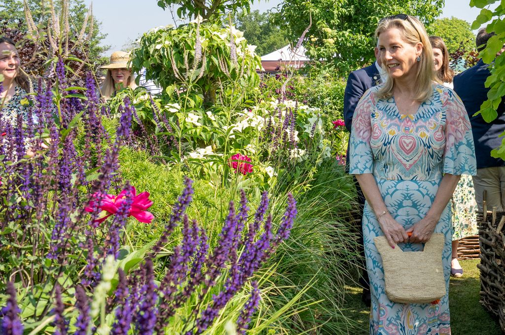 The Duchess of Edinburgh visited the Windsor Flower Show on Saturday
