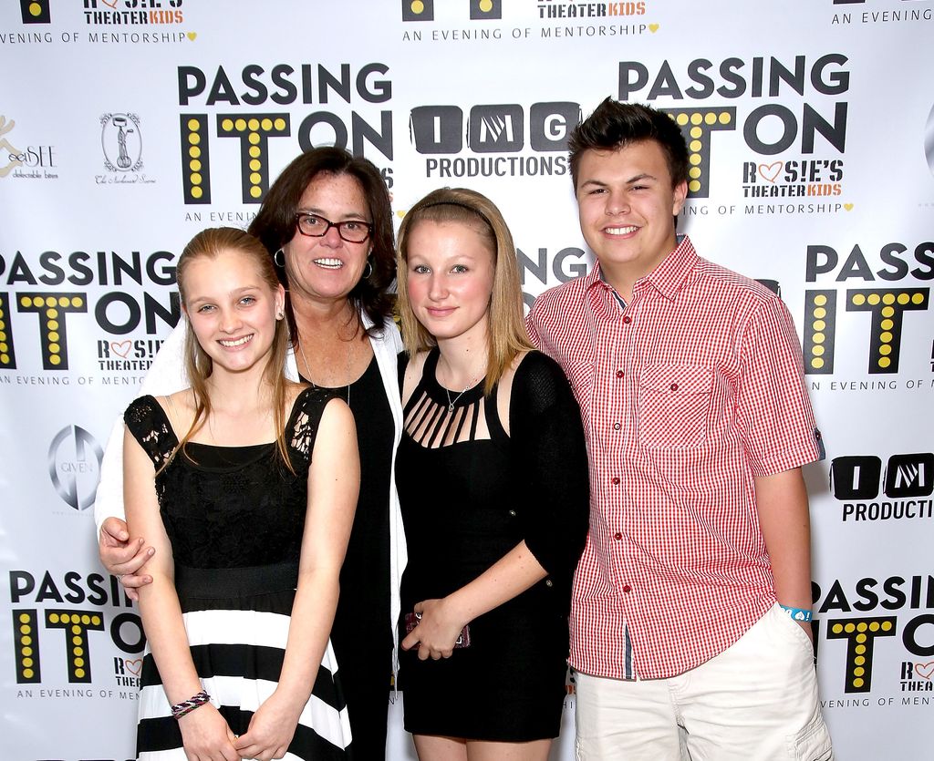 Vivienne Rose O'Donnell, Rosie O'Donnell, Chelsea Belle O'Donnell and Blake Christopher O'Donnell attend the 5th Annual Rosie's Theater Kids Spring Benefit at The Alvin Ailey Citigroup Theater on May 17, 2015 in New York City