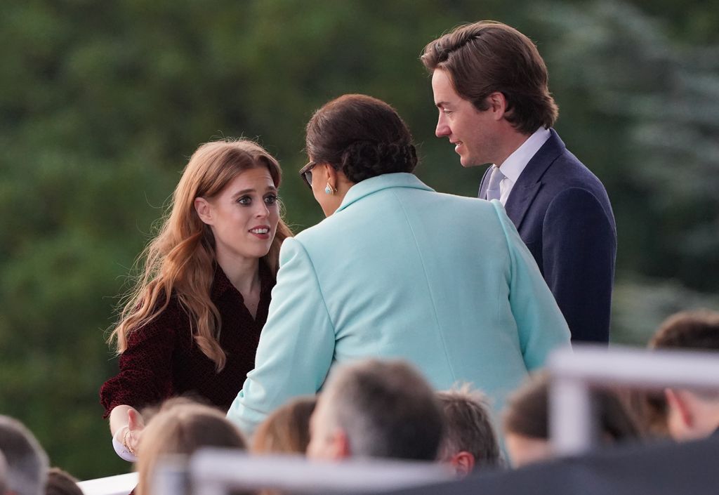 Princess Beatrice and Edoardo Mapelli Mozzi joined family in the Royal Box