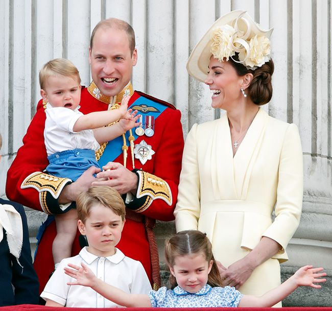 cambridge family at trooping the colour