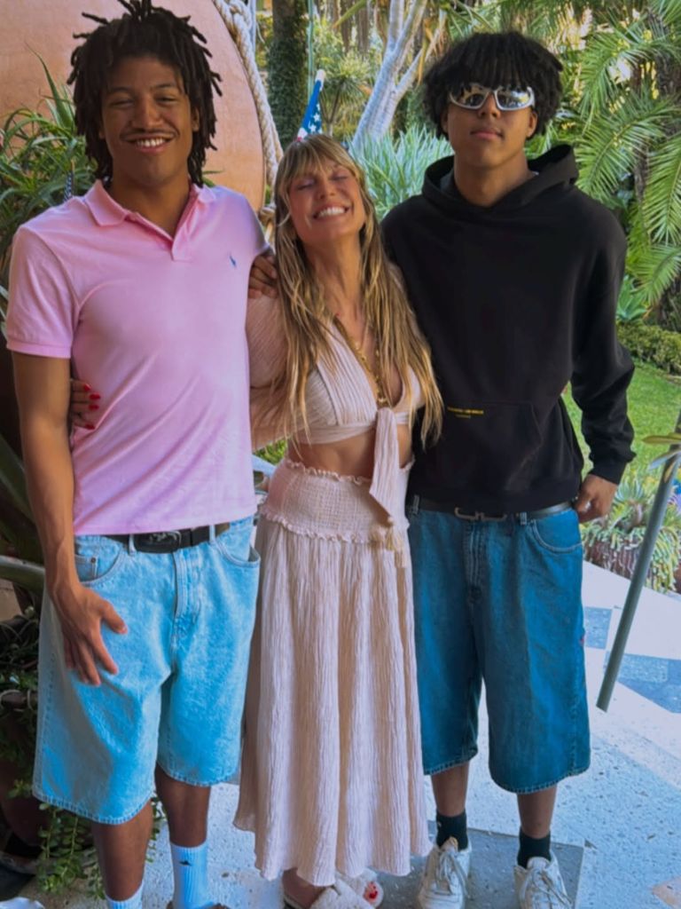 Heidi avec ses deux fils
