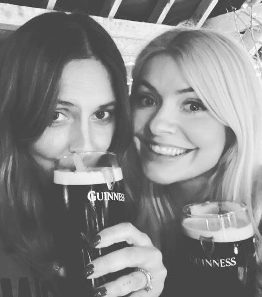 holly willoughby drinking guiness