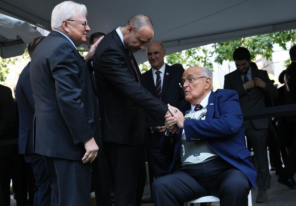 rudy giuliani 9/11 memorial wheelchair