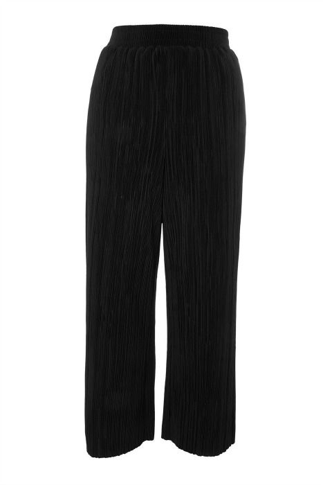 Topshop Petite slouch elastic back peg trousers in black | ASOS