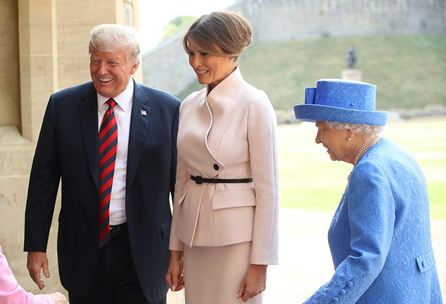 trumps meeting the queen in windsor