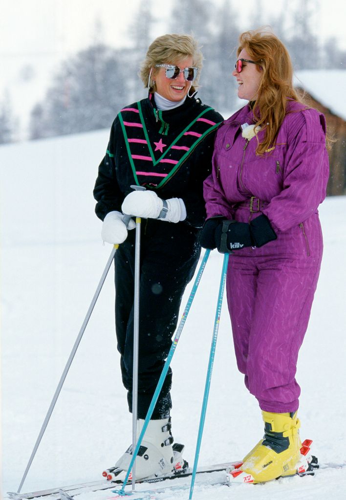 dian and sarah skiing