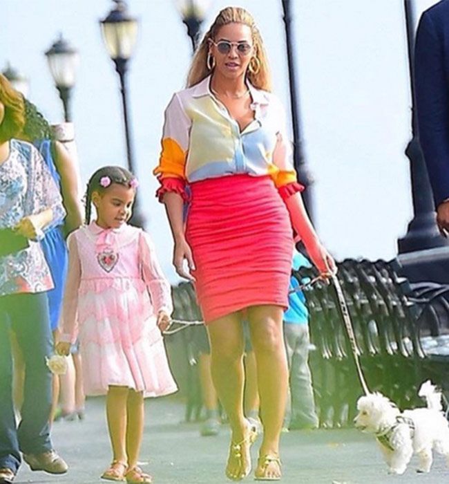 Beyonce and Blue Ivy show off adorable new pet puppy HELLO!